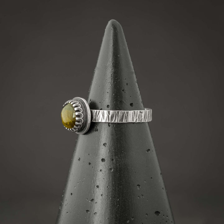 Root Beer Tourmaline Sterling Silver Ring - Size 7