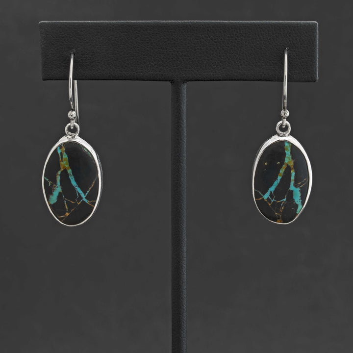 Blackjack Turquoise Dangle Earrings