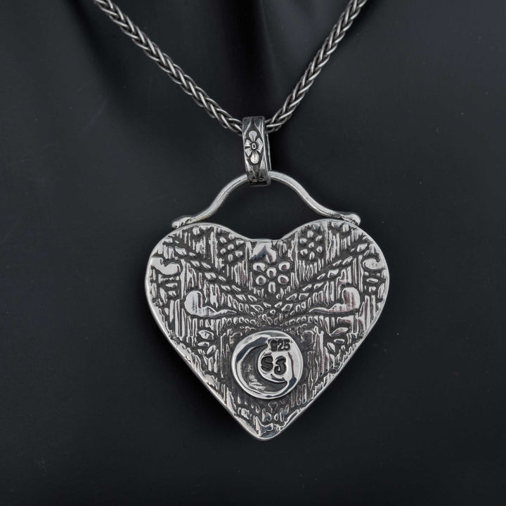 Dahlia Rose Heart Necklace #1