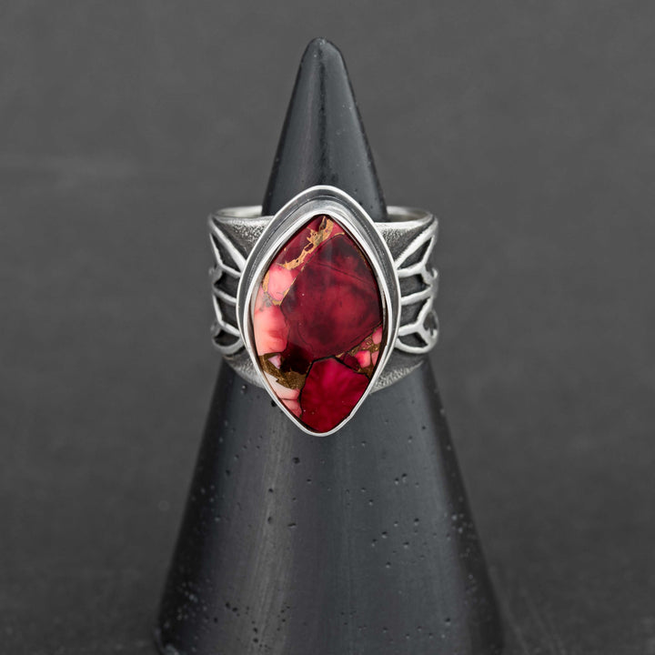 Dahlia Rose Cathedral Ring - Made to Size - Option 1