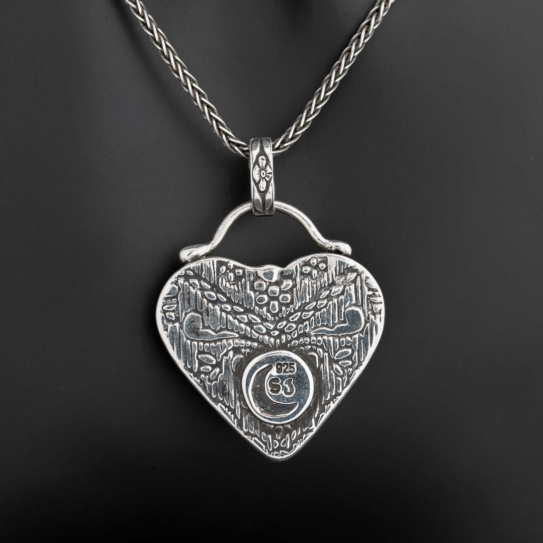 Dahlia Rose Heart Necklace #2