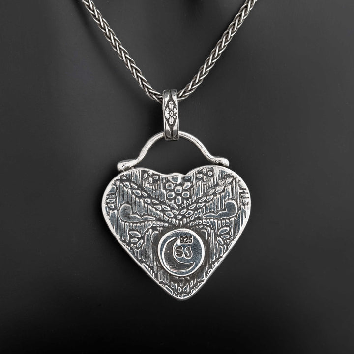 Dahlia Rose Heart Necklace #2