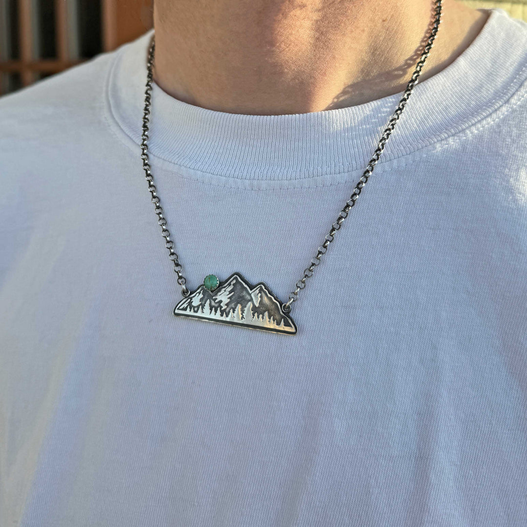 Mountain Range Necklace with Tyrone Turquoise