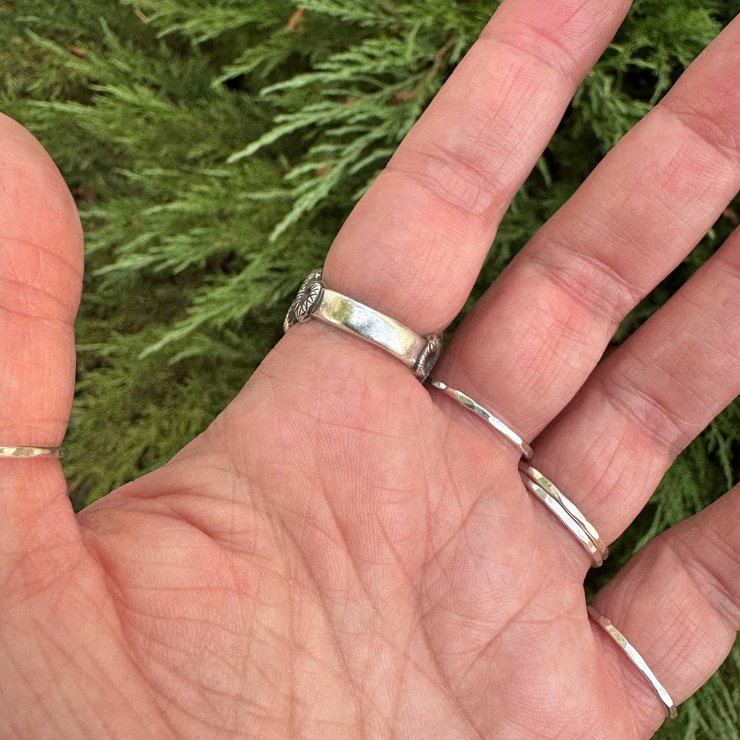 Blackjack Turquoise Snake Ring in Sterling Silver | Made to Size