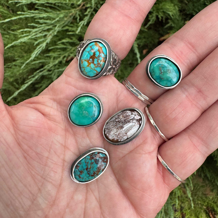 Carico Lake Turquoise Owl Ring | Made to Size