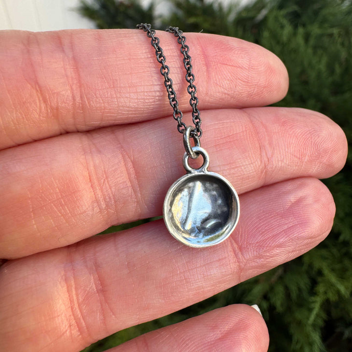 Gothic Initial Necklace | Sterling Silver Letter Charm