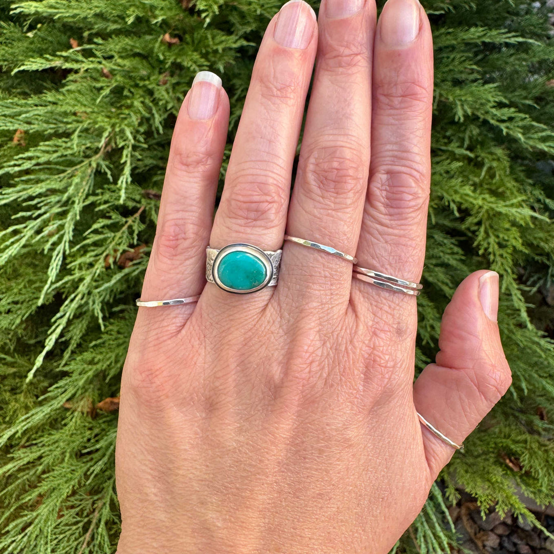 Carico Lake Turquoise Sterling Silver Ring | Size 6