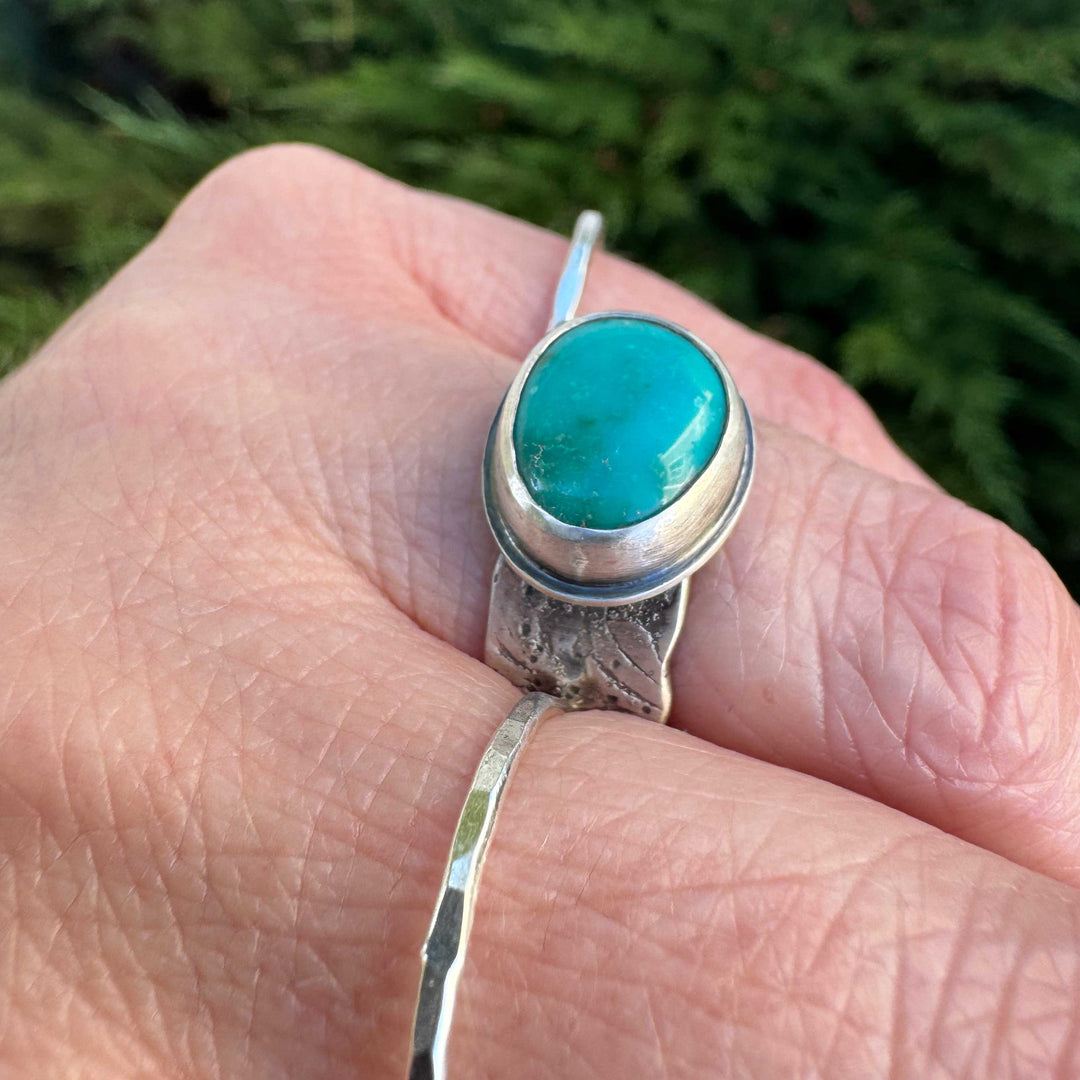Carico Lake Turquoise Sterling Silver Ring | Size 6