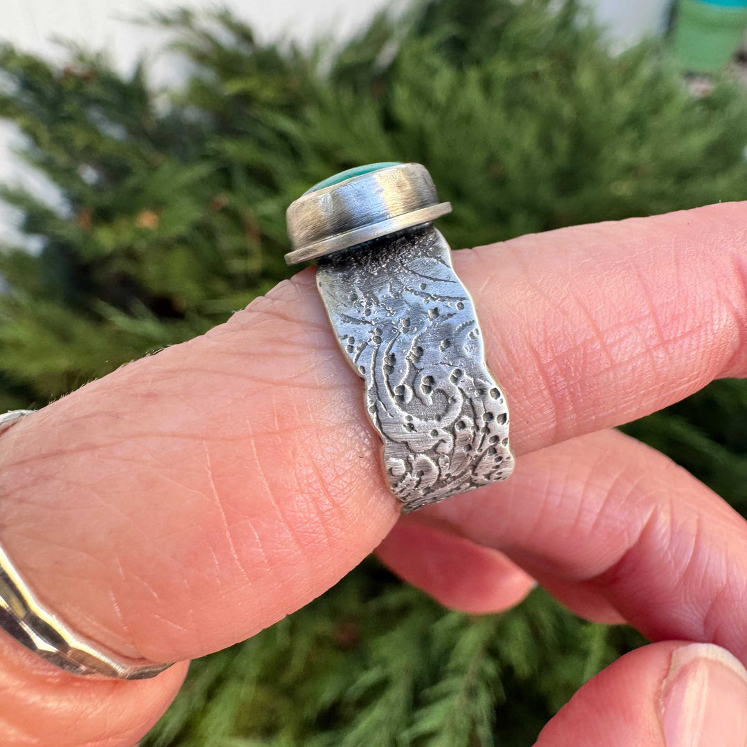 Carico Lake Turquoise Sterling Silver Ring | Size 6