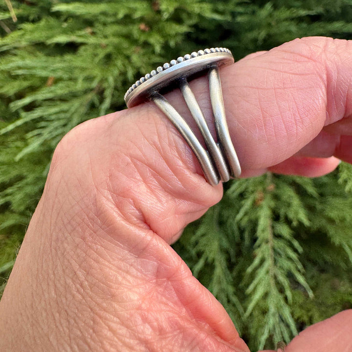 Sterling Silver Bat Statement Ring | Gothic Bat Jewelry