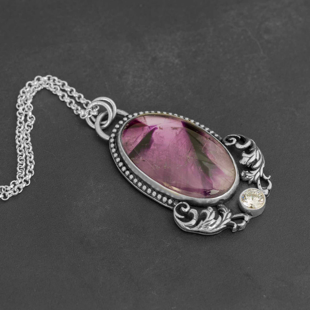 Fairytale Silver Amethyst Pendant Necklace