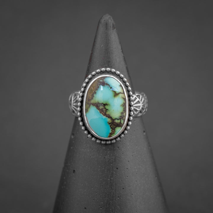 Silver Turquoise Ring Size 7