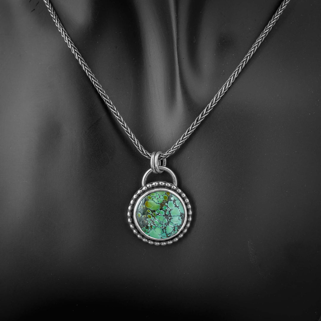 Bamboo Mountain Turquoise Pendant Necklace