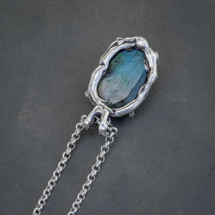 Blue Labradorite Pendant Necklace