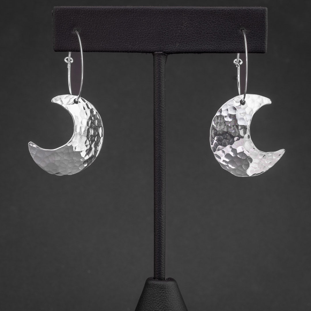  Luna Moth Earrings by d'ears Non-Tarnish Sterling
